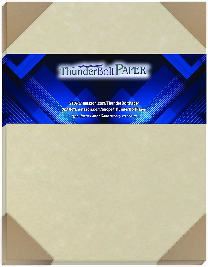 25 Natural Parchment 65lb Cover Paper Sheets A4-8.27x11.7 European Size - Printable Old Parchment Semblance Through The Processing of The Pulp