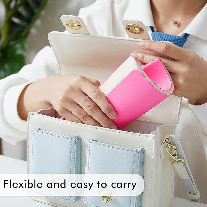 16 Pack Soft Cover Journal Bulk, Feela Lined Notebooks College Ruled for Work for Women Girl Writing, Blank Travel Journal Note Taking Notebook School Business Supplies, 8.2” x 5.5”, A5, Berry