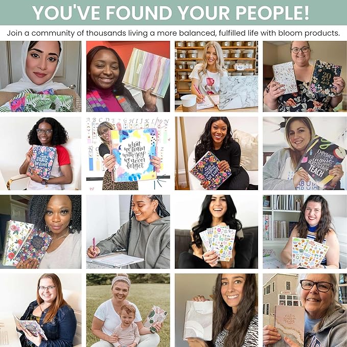 bloom daily planners 2026 Planner (January - December) Calendar Year Organizer - 5.5” x 8.25” - Weekly & Monthly Agenda Book with Stickers & Bookmark - Celestial Skies