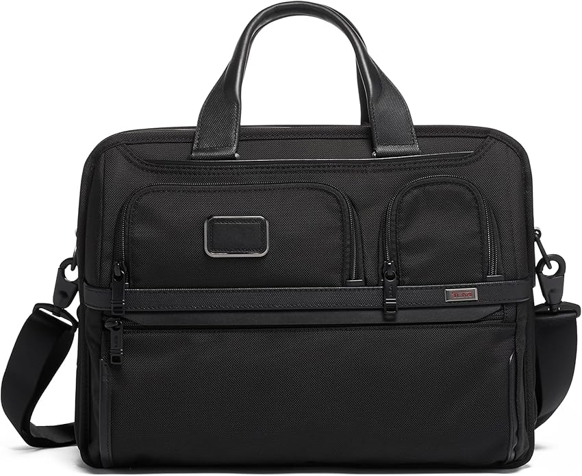 TUMI Alpha Expandable Organizer Laptop Briefcase - 15-Inch Laptop Briefcase Organizer for Men & Women - Travel Laptop Bag