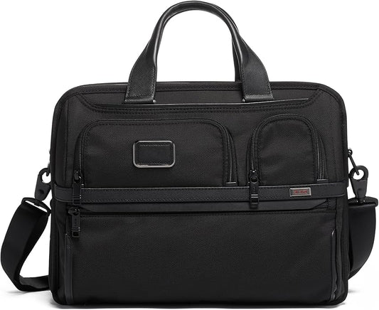 TUMI Alpha Expandable Organizer Laptop Briefcase - 15-Inch Laptop Briefcase Organizer for Men & Women - Travel Laptop Bag
