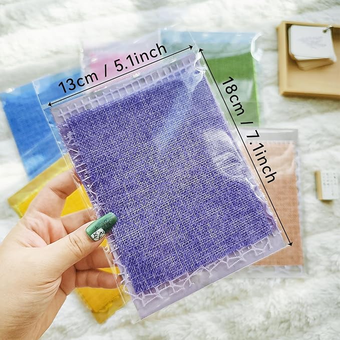 90 Sheets Scrapbook Paper with Mesh Fabric,6 Pack Aesthetic Assorted Paper for Scrapbooking, Scrapbook Supplies DIY Crafts and Card Making,7.1x5.1 Inch