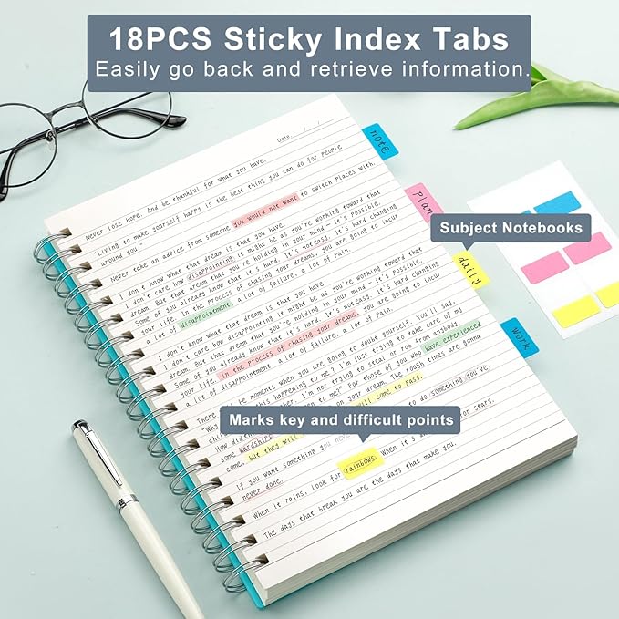 AHGXG Spiral Notebook College Ruled - Large Spiral Journal Notebook B5 7.48" × 10.15", 300 Pages, 100GSM Thick Paper, Plastic Hardcover, for Work Office School Writing Notes,Pink