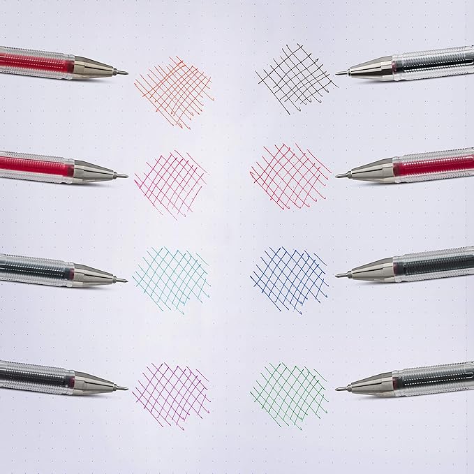 Pentel Arts Slicci 0.25 mm Extra Fine Gel Pen, Green Ink, Box of 12 (BG202-D)