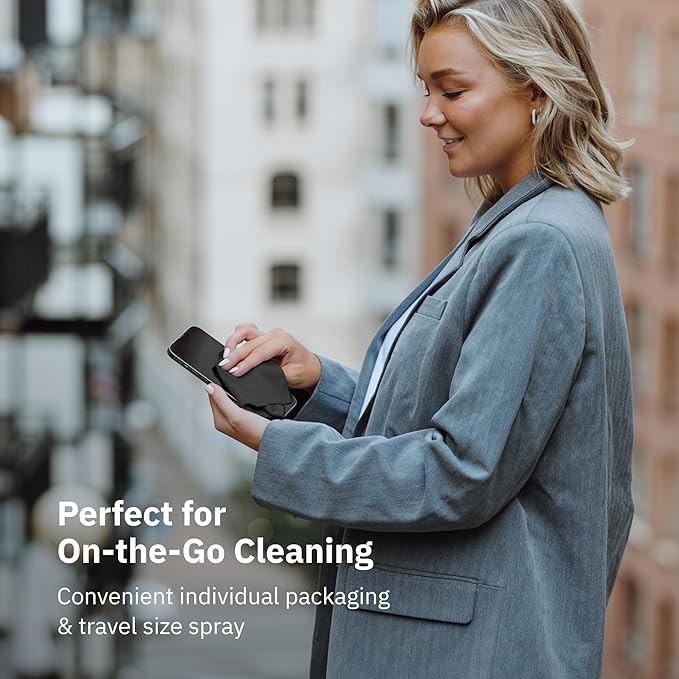 Elite Tech Gear Optical, Screen & Lens Care Kit - 3pc Spray (2x4oz+1oz) with 2 Microfiber Cloths - Alcohol-Free Eyewear Solution - 5pc Glasses Cleaner