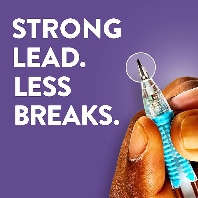 Paper Mate Clearpoint Mechanical Pencils 0.7mm HB #2 Pencils Lead Office Supplies School Supplies Teacher Drawing Drafting Assorted Barrel Colors 6 Count