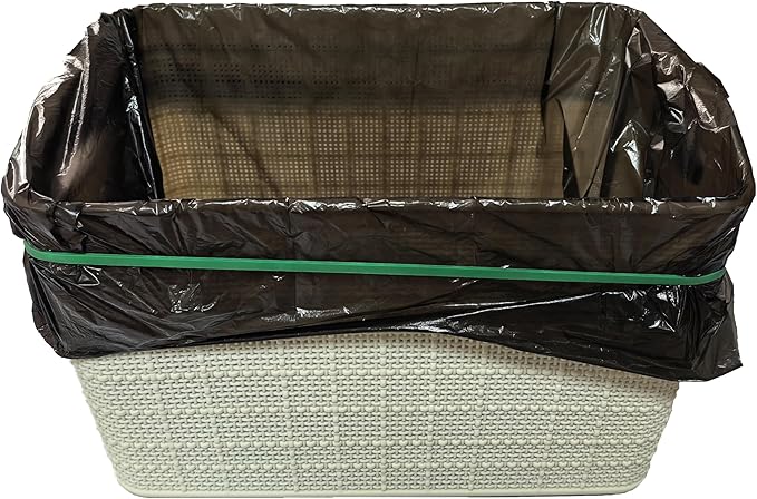 AMUU Trash Can Bands Rubber Bands Large Flat Fold Length 12inch 40 Pieces Fits 8-33 Gallon Trash Cans Heavy Duty Elastic Rubber Bands for File Folders Office Home Supplies