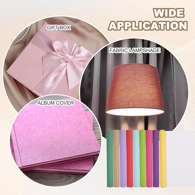 PATIKIL Book Binding Cloth, 51 x 11 Inches Book Cloth for Binding Repairing Fabric Surface Paper Backed Bookbinding Supplies, Green