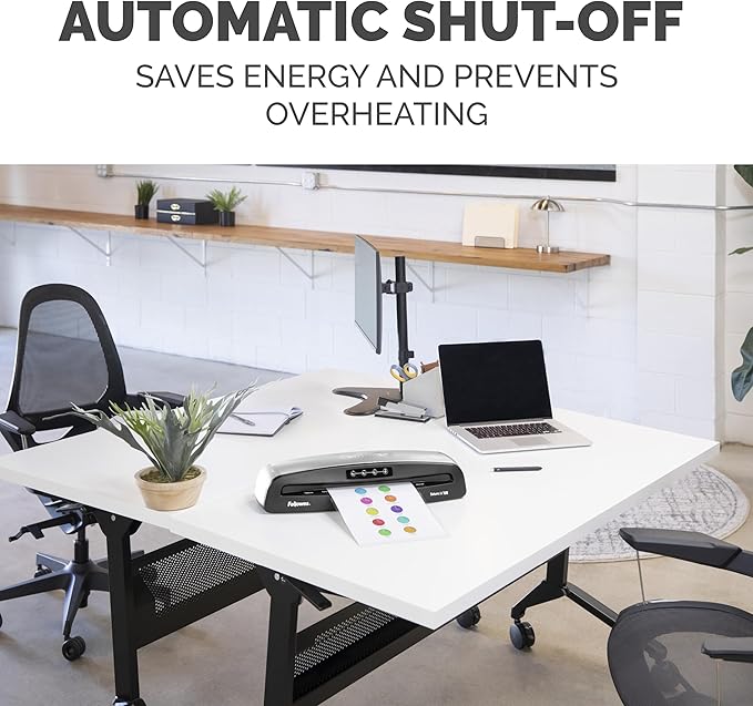 Fellowes Saturn 3i 125 Thermal Laminator Machine for Home or Office with Pouch Starter Kit, 12.5 inch, Fast Warm-Up, Jam-Free Design (5736601)