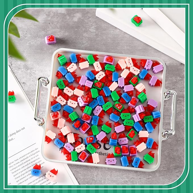 100 Pcs Mini Resin Dumpster Figurines Ornament Dumpster Desk Accessories Employee Appreciation Gifts Bulk Funny Thank You Gifts for Halloween Christmas Office Coworkers Teacher (Multi Colors)