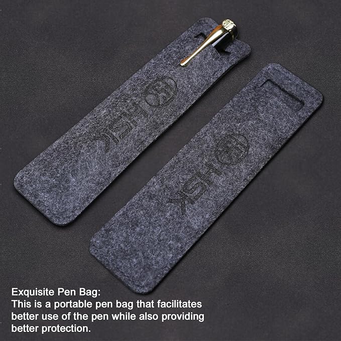 HSK Ballpoint Pens Luxury gift Pen Black Refill Line width 0.5mm,Best Ball Pen Gift Set for Men & Women Professional Executive,Office,Nice Pens Classy Gift Box (Rose gold)