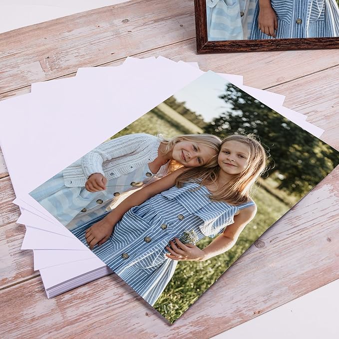 ZBEIVAN 5x7 Photo Paper, Glossy Photo Papers 200 Sheets, 5 x 7 Inkjet Printer Photo Paper for Dye Ink, 200 GSM