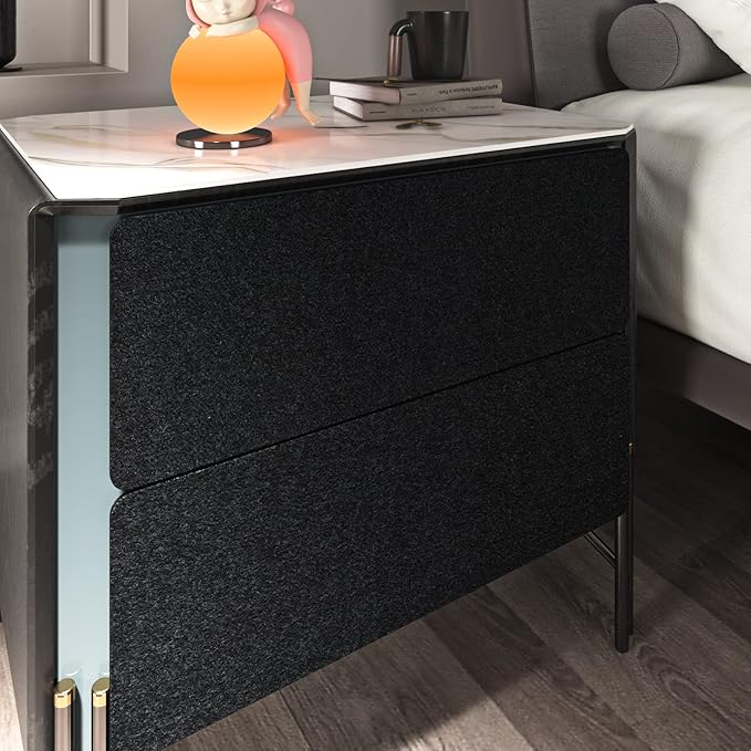 FunStick 15.8"x240" Self Adhesive Felt Fabric Sheets Black Velvet Fabric for Art and Crafts Soft Velvet Drawer Liner for Dresser Jewelry Box Peel and Stick Back Felt Sheets Thick Velvet Flocking Liner