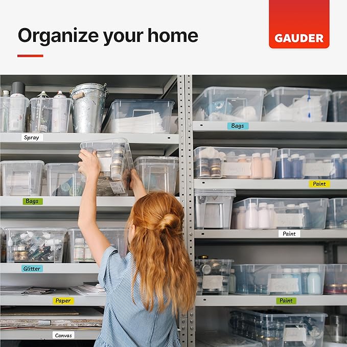 GAUDER Magnetic Dry Erase Labels | 30x Magnetic Labels (3 Inches x 1 Inch) | Dry Erase Magnets for Classroom, Whiteboard and Blackboard