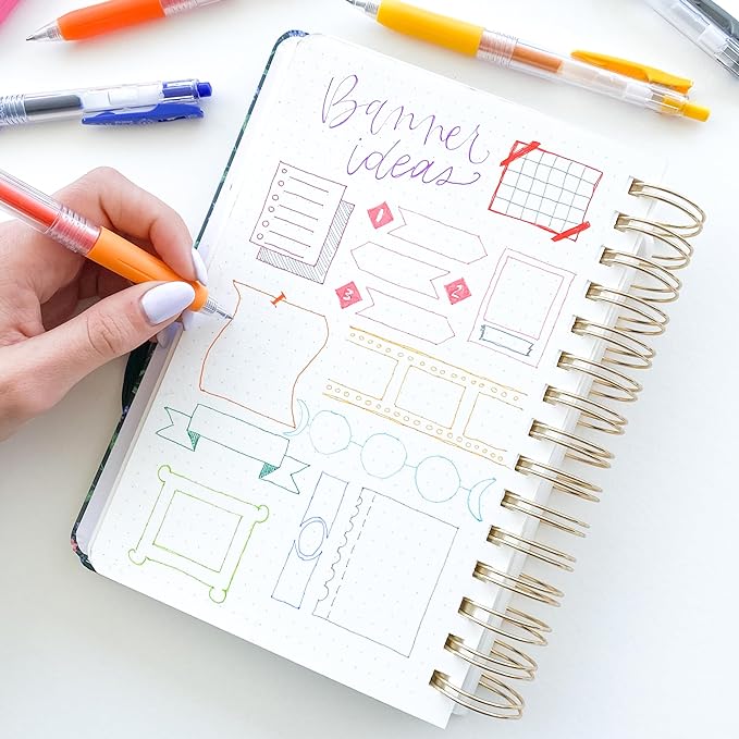 Zebra Pen Sarasa Clip Retractable Gel Pen, 0.5mm Fine Point, Rainbow Assorted Colors, Ideal for School Supplies and Teacher Supplies, 20-Pack (47220)