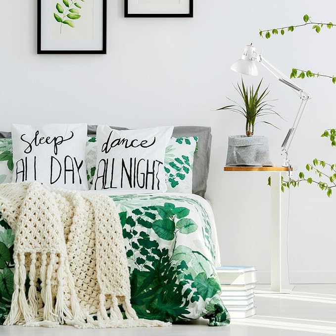 GLOBE Electric 52847 31.5 Inch Swing Arm Clamp-On White Desk Lamp with Nickel Accents, On/Off Rotary Switch, Book Reading Light, Home Essentials, Office Décor, LED Bulb Compatible