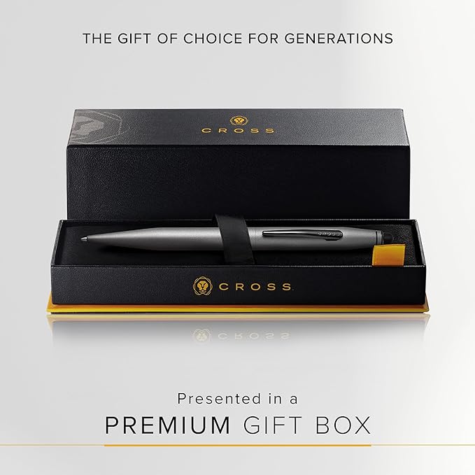Cross Tech2 Refillable Tech2 Presented in a Premium Gift Box - Medium Point, Black Ink, Titanium Gray