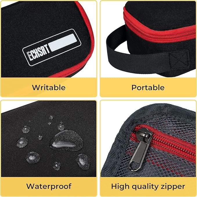 ECHSRT Large Pencil Case, Aesthetic Pen Pouch with Big Capacity, Minimalist Portable Stationery Bag with Handle for Office Organizer Aesthetic Pencil Cases