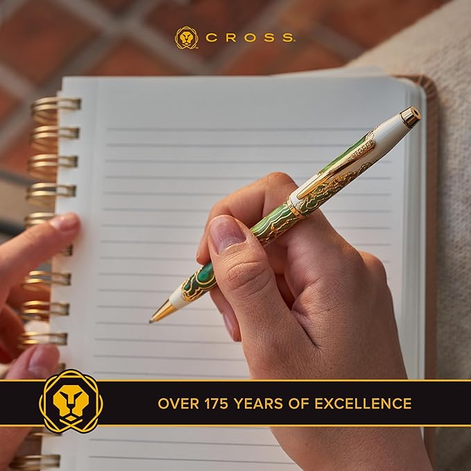 Cross Wanderlust Refillable Rollerball Pen Presented in a Luxury Gift Box - Medium Point, Black Ink,