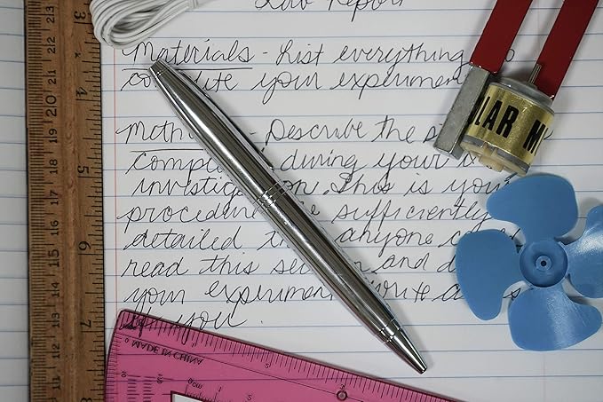 Cross Calais Refillable Ballpoint Pen Presented in a Luxury Gift Box - Medium Point, Black Ink, Polished Chrome