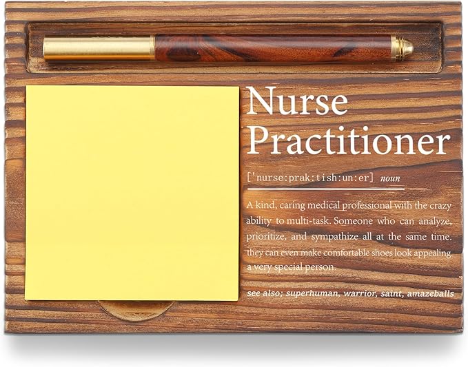 Nurse Practitioner Sticky Note Holder, Medical Professionals Teachers and Busy Heroes Appreciation Gift for Healthcare Week, Nurses Day, NP Self-Stick Note Pad Holders TZP70