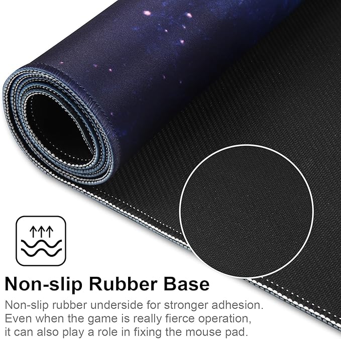 XXL Gaming Mouse Pad 35.4x15.7 Professional Large Mouse Pad & Computer Game Mouse Mat-90x40 Spacebluedot