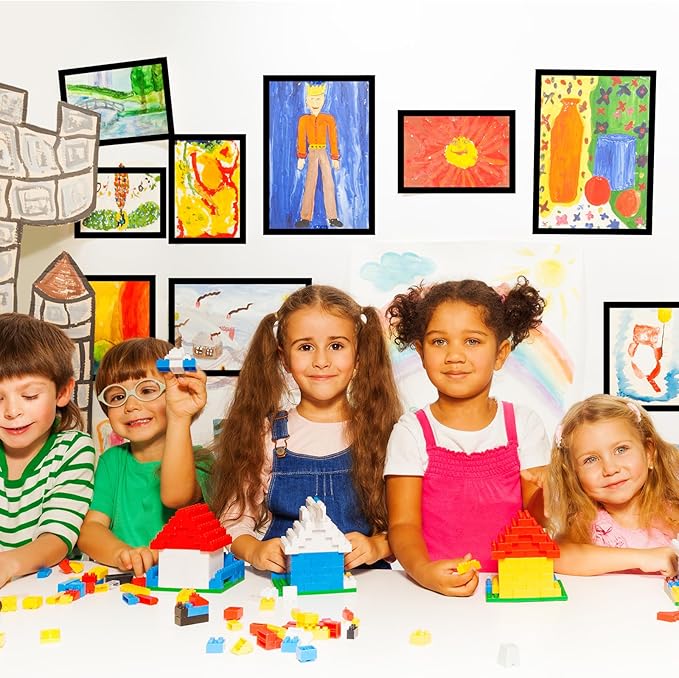 8.5 x 11 Paper Diploma Frame with High Definition PVC Window Paper Certificate Degree Document Holder Picture Photo Frames Display Gallery Wall Frame Art Frames for Tabletop and Wall Display(15,Black)