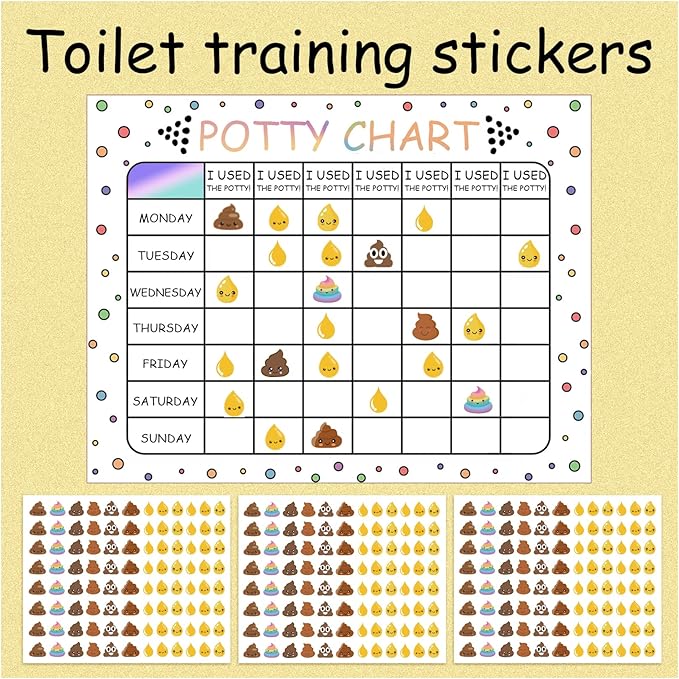 1150 Pieces Poop Pee Stickers for Potty Training, Poop Pee Sticker Party Favor Decorations Teachers Journal Scrapbooking Kids Party Supplies(pee12)