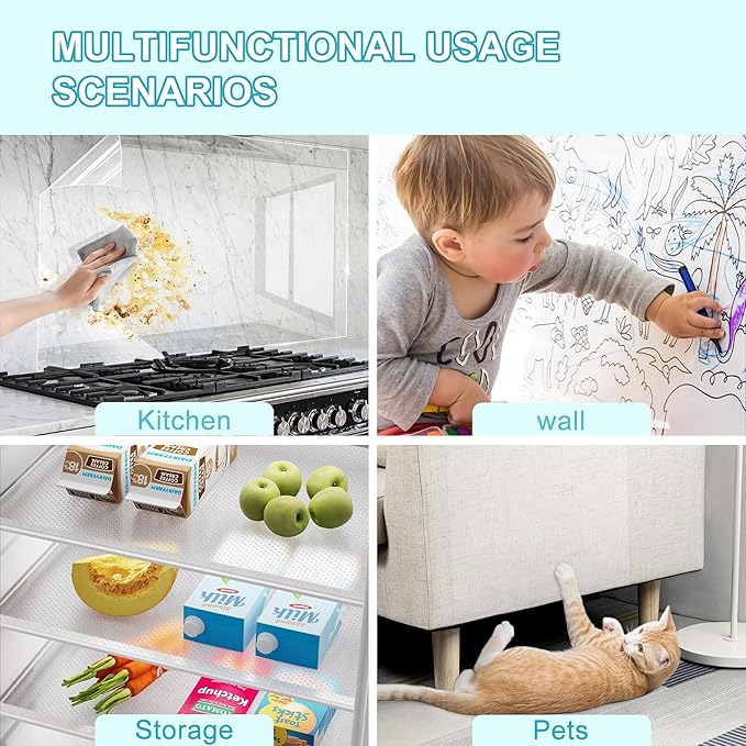 Clear Contact Paper Roll, 23.6in x 236L Self-Adhesive Vinyl Covering Peel and Stick for Books, Shelves, Documents, Drawers & Crafts – Waterproof, Removable & Easy to Apply