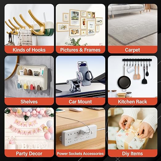 Navona 2In x 10Ft Double Sided Nano Tape, Heavy Duty Removable Transparent Mounting Tape for Walls, Home, Office, Kitchen – Multipurpose Reusable Adhesive Tape