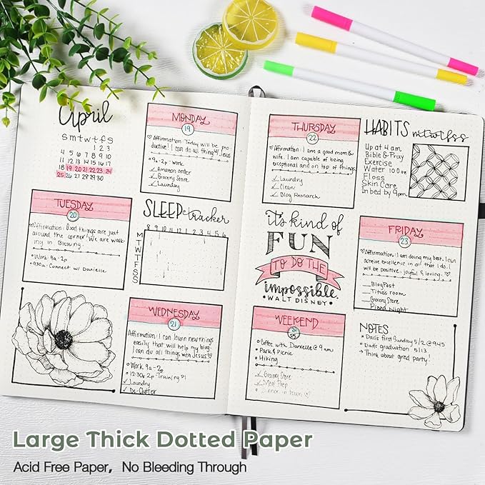 Dotted Journal, Hardcover Notebook 8.5 x 11, Dot Grid Notebook Journal for Women, Men, Large Leather Journals for Writing, Bullet, No Bleed Thick Paper, A4 Notebooks for Work, School, Notes, Olive