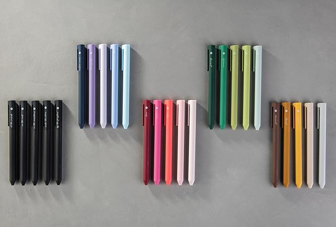 DIVERSEBEE Gel Ink Pens Assorted Colors, 0.5 mm Fine Point, Bible Pens No Bleed Through with Cute Fine Tip, Bible Study Journaling Supplies Set, 5 Pack (Pink)