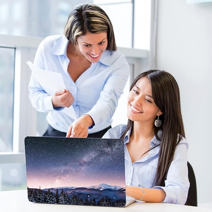 DTangLsm Compatible for M4 MacBook Air 13.6 inch Case 2025 2024-2022 Release M4 A3240 M3 A3113 M2 A2681, Slim Plastic Hard Shell Protective Case&Keyboard Cover for MacBook Air M4 13 inch, Night View