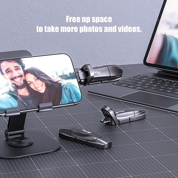 External SSD USB Flash Drive 1TB, Up to 550MB/s 2-in-1 Type C+ USB A USB3.2 Gen2 Solid State Thumb Drive SSD Stick for iPhone 15/16/Android/Windows/Mac/PC/Laptops