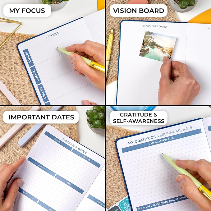 Clever Fox Planner 2nd Edition – Colorful Weekly & Monthly Goal Planner, Time Management & Productivity Organizer, Undated, A5 (Mystic Blue)