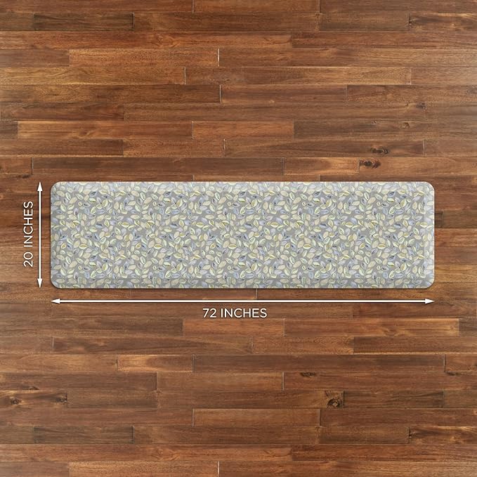 GelPro Anti-Fatigue Designer Comfort Kitchen Floor Mat Orchard Grey Lake 20x72