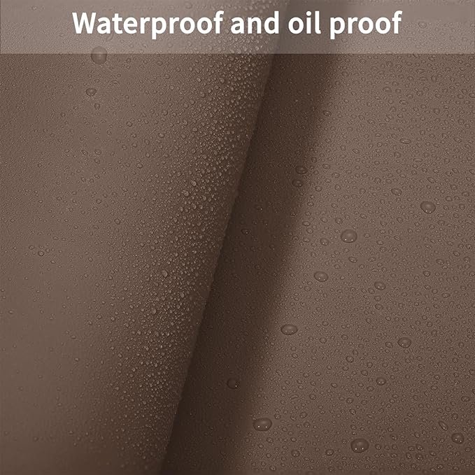 Leather Desk Mat,1.8mm Thick,16x72 Inch Desk Cover,Desk Protector Mat,Dresser Cover Top,Nail Table Mat,Dresser Cover,Quartz Countertop Protector(Mud Color+Champagne Gold,16x72)