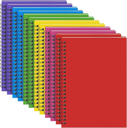 Yahenda Spiral Notebook College Ruled Journals Notebooks Lined 8.3 x 5.5 Inch Note Books Bulk A5 Writing Notebooks Thick Paper Notebook for Office Business School Supplies (Mixed Colors,18 Pcs)
