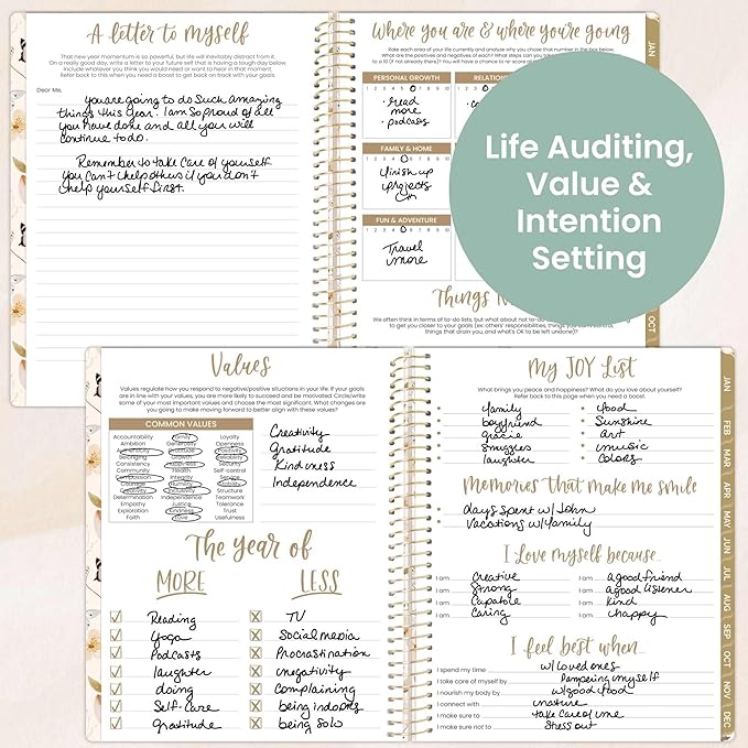 bloom daily planners 2026 Planner (January to December) - 8.5” x 11” Weekly & Monthly Dated Agenda Organizer Book with Stickers & Tabs - Flexible Soft Cover - Butterfly Garden