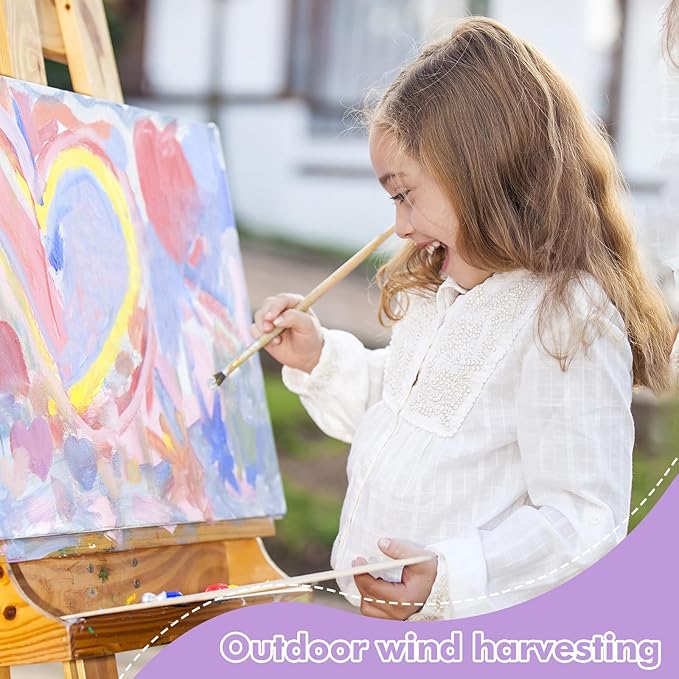 ESRICH Canvas for Painting, 32 Pack Multi-Size Canvas Boards for Painting 8pcs of Each 4x4, 5x5, 5x7, 8x10 Blank Canvases-Cotton Primed Painting Canvas Panels for Adult & Kids for Acrylic Oil Paint