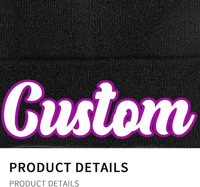 Custom Beanie with Photo Text Logo Design Your Own Personalized Knitted Hats Customized Beanie Custom Hats for Men Women
