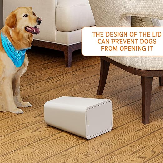 Yieach 12L Slim Bathroom Trash Can with Lid,3.17 Gallon Pet/Dog Proof Kitchen Trash Can,Rectangle Thin Garbage Can,Covered Waste Basket,Narrow Small Plastic Trashcan for Room,Bedroom,Office,Grey 3PCS