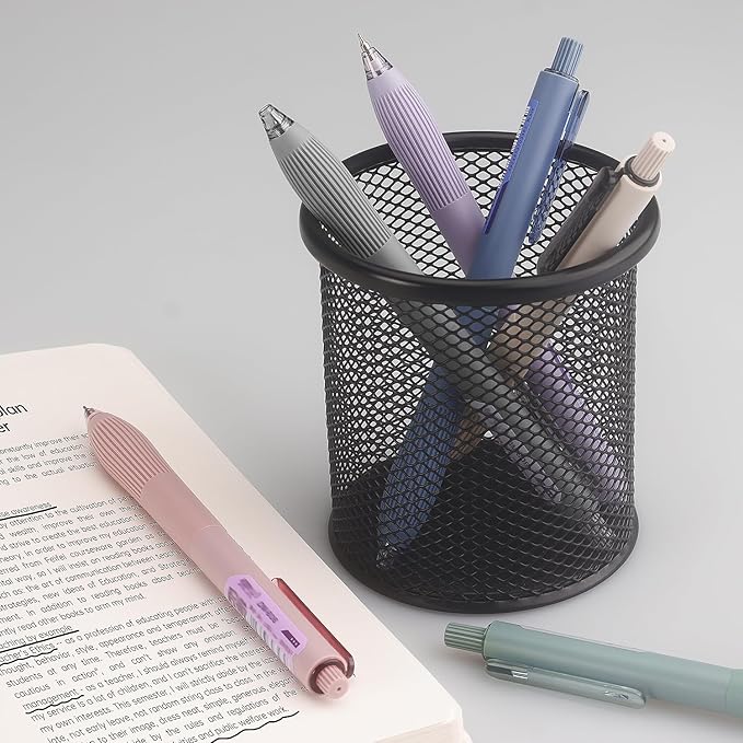 Bribobo Gel Pens Black Ink 0.5mm Fine Point Pens Silent Smooth Writing Work Pen (6-Count)