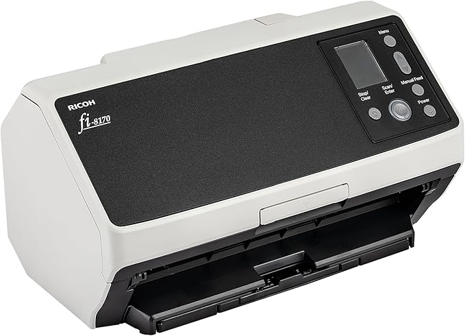 Ricoh fi-8170 Professional High Speed Color Duplex Document Scanner (PA03810-B055) + USB Printer Cable + Network Cable