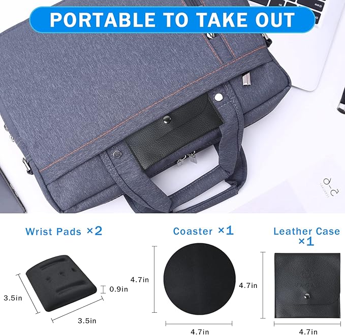 VAGAU Wrist Rests for Laptop, Wrist Support for Keyboard and Mouse, Ergonomic Memory Foam Wrist Pads for Laptop, Office, Computer, Comfortable Typing Wrist Pain & Carpal Tunnel Relief (Black)