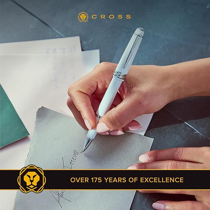 Cross Bailey Light Refillable Ballpoint Pen Presented in a Everyday Gift Box - Medium Point, Black Ink, Polished Black