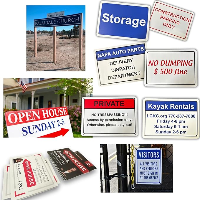 avgrafx Custom Metal Signs, 10x7 inches, Solid Aluminum, UV Printed, Portrait Orientation, No Soliciting, SIGNAGE, Residential & Commercial, Indoor & Outdoor, Door & Wall Mount, Home & Business