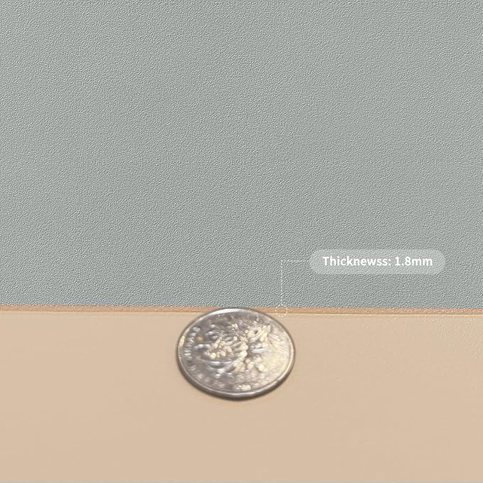 Table Protector Pad for Dining Room Table - Can Be Used On Both Sides Waterproof and Easy to Clean Good Flatness Used for Dining Table(Light Brown+Gray 46x96)