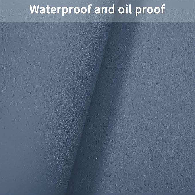 Leather Table Cover,1.8mm Thick,36x60 Inch Table Protector,Table Protector for Dining Room Table,Dining Table Cover,Table Cover Protector(Grayish Blue+Dark Green,36x60)