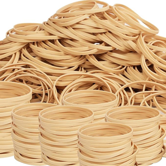Rubber Bands Size#32 (3” x 1/8”) Elastics Band 220pcs Beige Rubber Bands for Office Supplies Home School